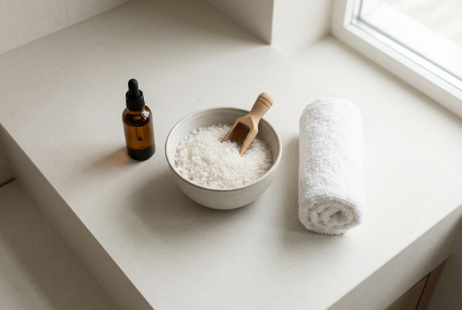 Saltbad hemma: proportioner, steg-för-steg och hudvård efteråt