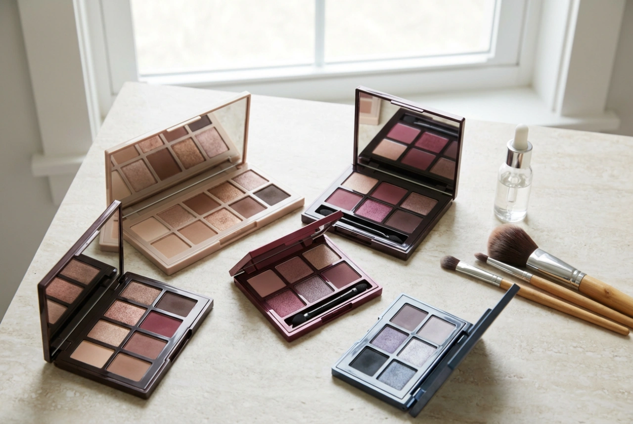 Ögonskuggspaletter: Hur man väljer färger, texturer och finishar utan misstag