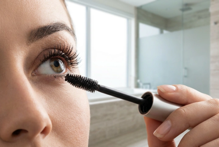 Volymgivande och förlängande mascara: applicera i lager utan klumpar